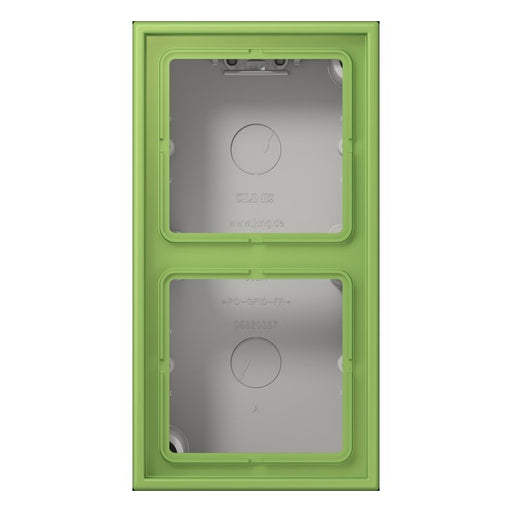 Jung - Aufputzgehäuse für Unterputzgerät Aufputz-Kappe 2fach LC 582 A 220 vert 31 (32051)
