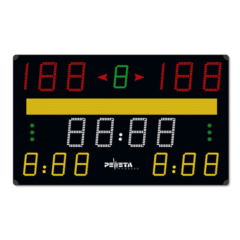Peweta - Uhr Spielergebnis-Anzeigetafel 24.676.322 Mannschaftsnamen