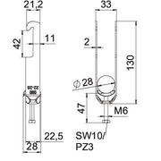 OBO Bettermann - Bügelschelle BS-W2-M-28 FT 2-fach − 50 Stück