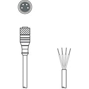 Leuze - Konfektioniertes Sensor-Aktor-Kabel Anschlussleitung K-D M8A-4P-5m-FAB − 1 Stück