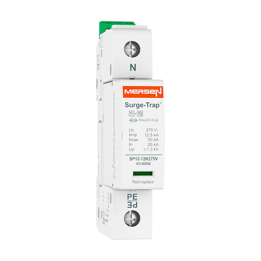 Mersen - Blitzstromableiter für Energietechnik Überspg.-Ableiter Typ 1+2 STPT12-12K275V-1PM 12,5kA Uc275V L-N 1p