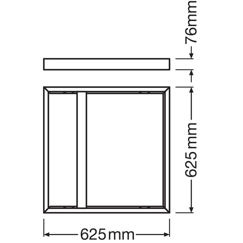 Ledvance - Mechanisches Zubehör/Ersatzteile für Leuchten Aufbaurahmen M625 PL625SUR.MOUNTKITH75