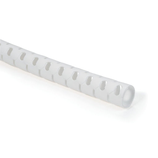 HellermannTyton - Kabelbündelungsschlauch Schlauch inkl. Werkzeug HWPP-25MM-PP-WH-K1 Spirale, weiss − 8 Stück