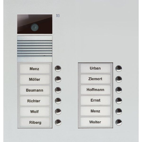 TCS Tür Control - Türstation für Türkommunikation Video-Außenstation Color AVU15120-0010 zweispaltig, f.12WE