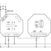 Eltako - Strombegrenzer Strombegrenzungsrelais SBR61-230V/120µF 1 Schließer 10A/250V