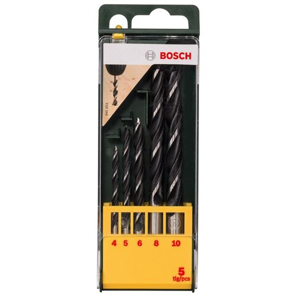 Bosch - Bohrer-Set Holzbohrer-Set, 5-teilig, 2607019440 4 - 10 mm
