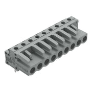 WAGO - Leiterplattensteckverbinder THT-Federleiste abgewink. 232-239 Rastermaß 5mm,grau − 50 Stück