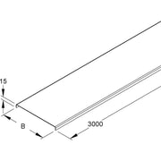 Niedax - Deckel für Kabeltragsystem Kabelleiterdeckel KRD 500 F − 6 Meter