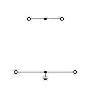 WAGO - Schutzleiter-Reihenklemme Doppelstockklemme 280-537 0,08-2,5 20A gn/ge − 50 Stück