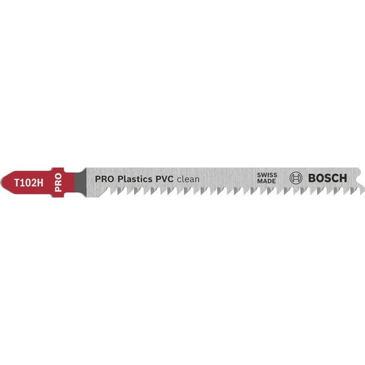 Bosch - Stichsägeblatt PRO Plastics PVC clean 2608667446 T102H Stichsägeblatt