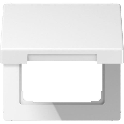 Jung - Abdeckrahmen Klappdeckel aws LS 990 KL WW mit Rückstellfeder