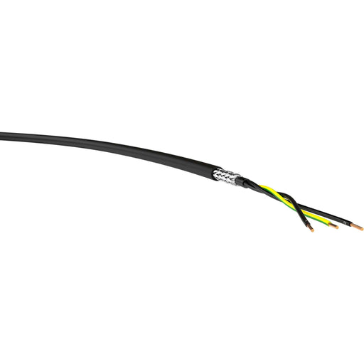 Energiekabel < 1 kV, für ortsveränderlichen Einsatz YSLYCY-JZ 3x2,5swRi.100 YSLYCY-JZ 3x2,5sw Steuerltg.0,6/1kV sw − 100 Meter