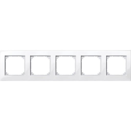 Merten - Abdeckrahmen M-PLAN-Rahmen 5f. pws/gl 515519