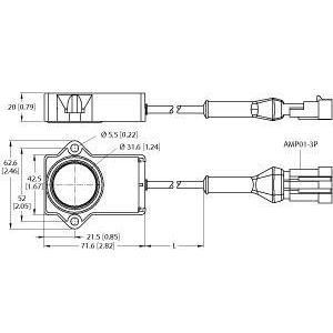 Turck - Drehgeber Miniatur Drehgeber RI40P1-QR #100000196 mit Analogausgang