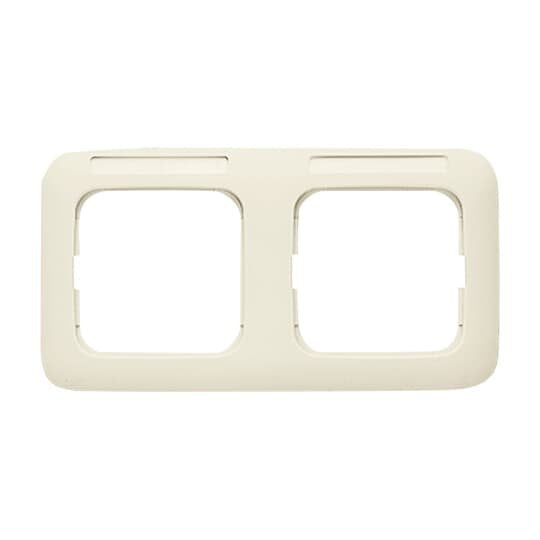 Busch-Jaeger - Abdeckrahmen Rahmen 2-fach 1732 NS-212 weiß, waage. Sichtf.  − 1 Stück
