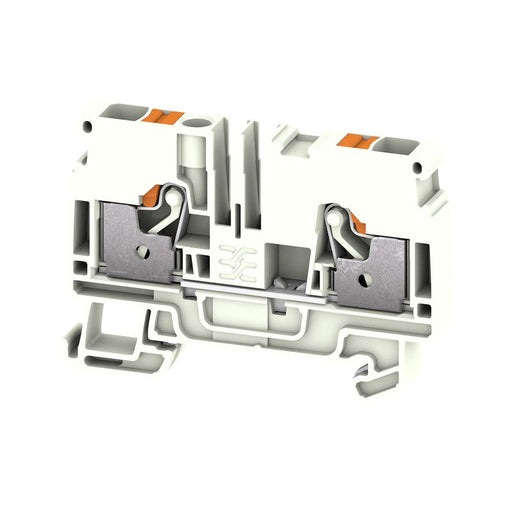 Weidmüller - Schutzleiter-Reihenklemme Klemme A2C 6 FE WT PUSH IN, 6 mm² − 50 Stück