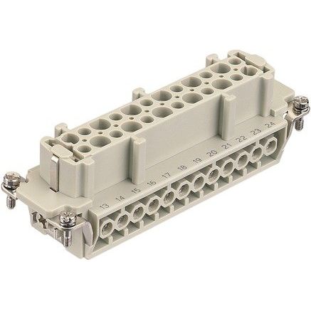 Harting - Kontakteinsatz für Rechtecksteckverbinder Steckverbinder gewinkelt 09360242701 Han 24Ex-F-s