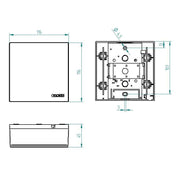 Grothe - Gong Elektromechanischer GONG Quadro 100Bw/ei Zweiklang