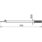 DEHN - Einpolige Erdungs- und Entladevorrichtung Entladevorrichtung EV TES 465 SN7215 1-pol. L 465mm