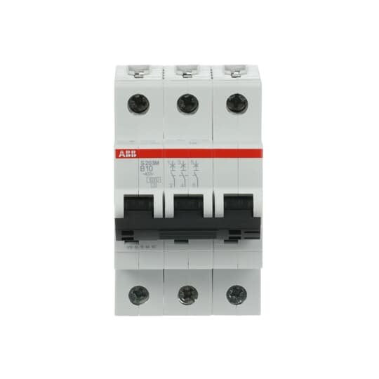 ABB Stotz S&J - Leitungsschutzschalter Sicherungsautomat S203M-B10 10kA 10A B 3p
