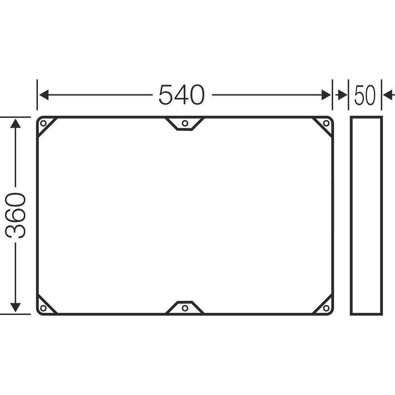 Hensel - Komponente für den Ausbau (Schaltschrank) Zwischenrahmen FP ZR 40 für Geh. Gr. 4