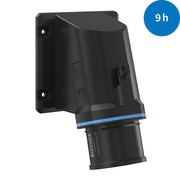Walther Werke - CEE-Gerätestecker (IEC 60309) CEE NEO Anbaugerätestecker FW731509CC schräg 32A 5P 9h