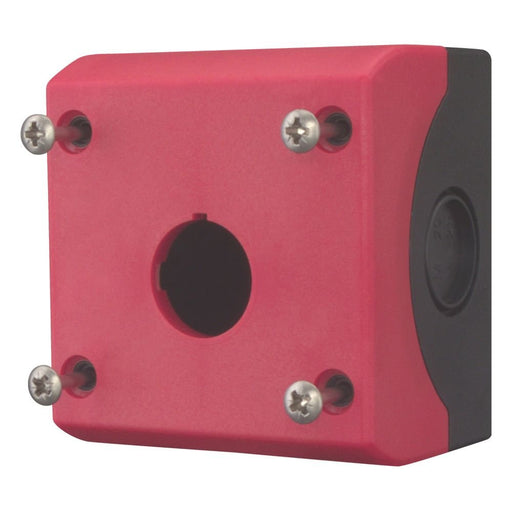 Eaton - Gehäuse für Befehls- und Meldegeräte Aufbaugehäuse Metall M22-SOL-IR1Q schwarz, Deckel rot