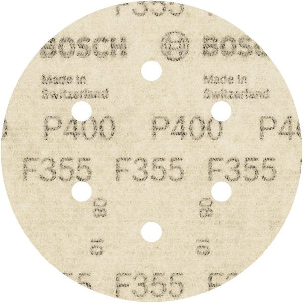 Bosch - Schleifpapier/Schleifvlies PRO F355 Schleifblatt, 150 2608605130 mm, G400, 5-tlg