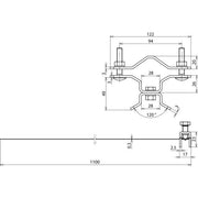 DEHN - Zubehör/Ersatzteile für Erdung und Blitzschutz Befestigungsschelle BSCD40.50SB50.300V2A f. Rohre D 40-50mm