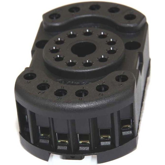 Finder - Relaissockel Relaisfassung 90.23.0 sw  − 10 Stück
