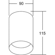 Brumberg Leuchten - Downlight/Strahler/Flutlicht Anbaumodul rund 45102560 strukturschwarz