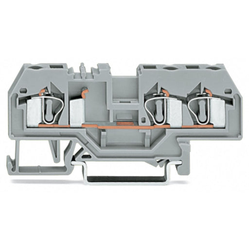 WAGO - Durchgangs-Reihenklemme 3-Leiter-Durchgangsklemme 281-678 4mm² − 50 Stück