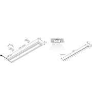 Hera - Decken-/Wandleuchte LED Top-Stick FK 61001844301 900mm dynam