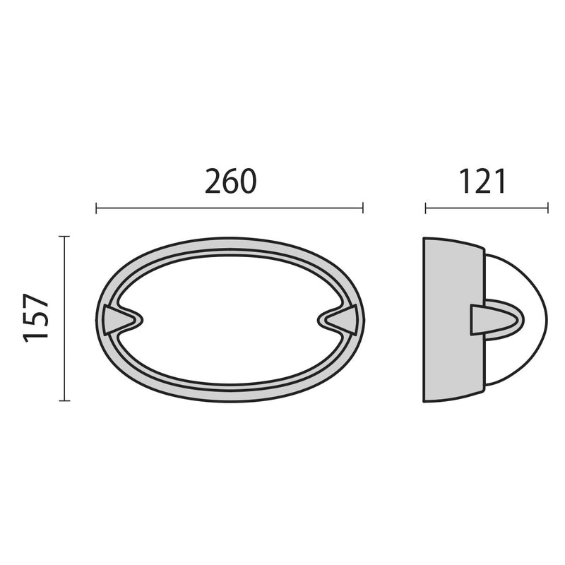 Performance in Light - Decken-/Wandleuchte Wand- und Deckenleuchte 005700 1x21W FBT TC-TSE
