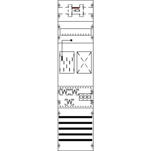 Striebel&John - Zählerfeld Mess-u.Wandlerfeld KA4603 eHZ kpl. BH3-1FB