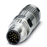 Phoenix Contact - Rundsteckverbinder, feldkonfektionierbar (Industriesteckverbinder) Steckverbinder SACC-MS-17PCON SCO 17-polig St/ger M12