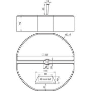 DEHN - Sockel für Fangeinrichtung Blitzschutz Betonsockel Set BES 17KG KT16D337SET C45/55 m.Griffm+Keil