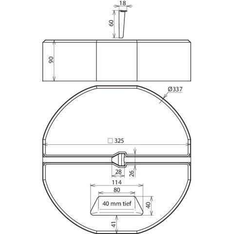 DEHN - Sockel für Fangeinrichtung Blitzschutz Betonsockel Set BES 17KG KT16D337SET C45/55 m.Griffm+Keil