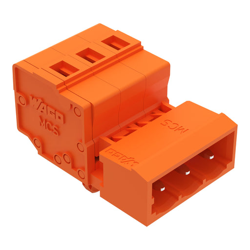 WAGO - Kabelsteckverbinder für Leiterplattensteckverbinder 1-Leiter-Stiftleiste 231-633/018-000 CAGECLAMP,2,5mm²,or − 100 Stück