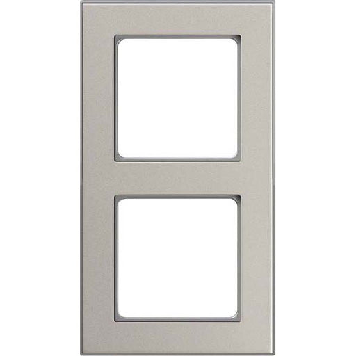 Peha - Abdeckrahmen Rahmen 2-fach D 20.672.222.702 Metall titan-alu