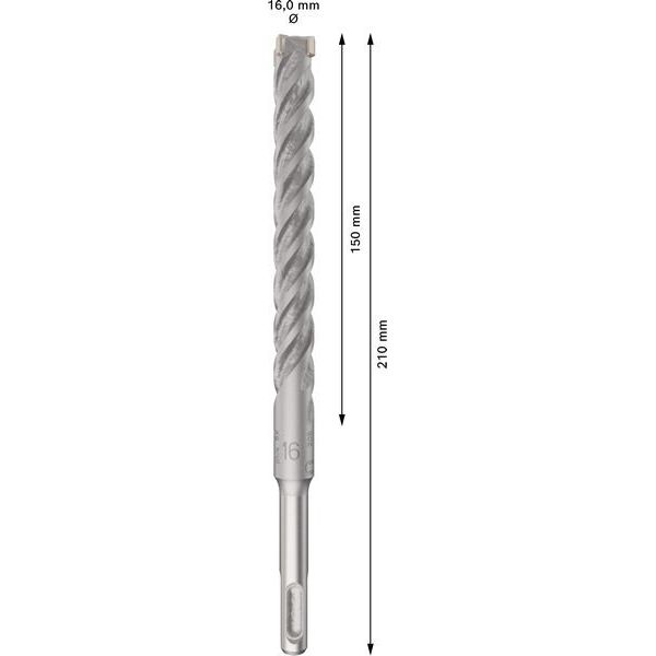 Bosch - Bohrer PRO SDS plus-5X 2608833909VE(10) Hammerbohrer 16 x