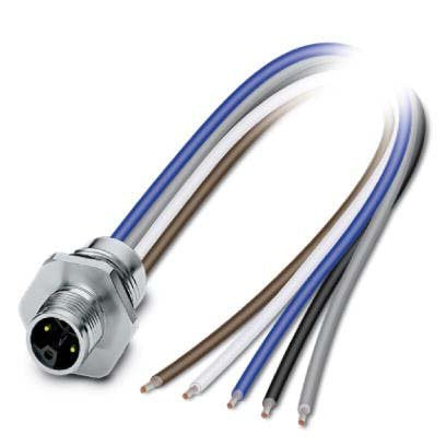 Phoenix Contact - Rundsteckverbinder, feldkonfektionierbar (Industriesteckverbinder) Einbausteckverbinder SACC-E-M12MS#1415295