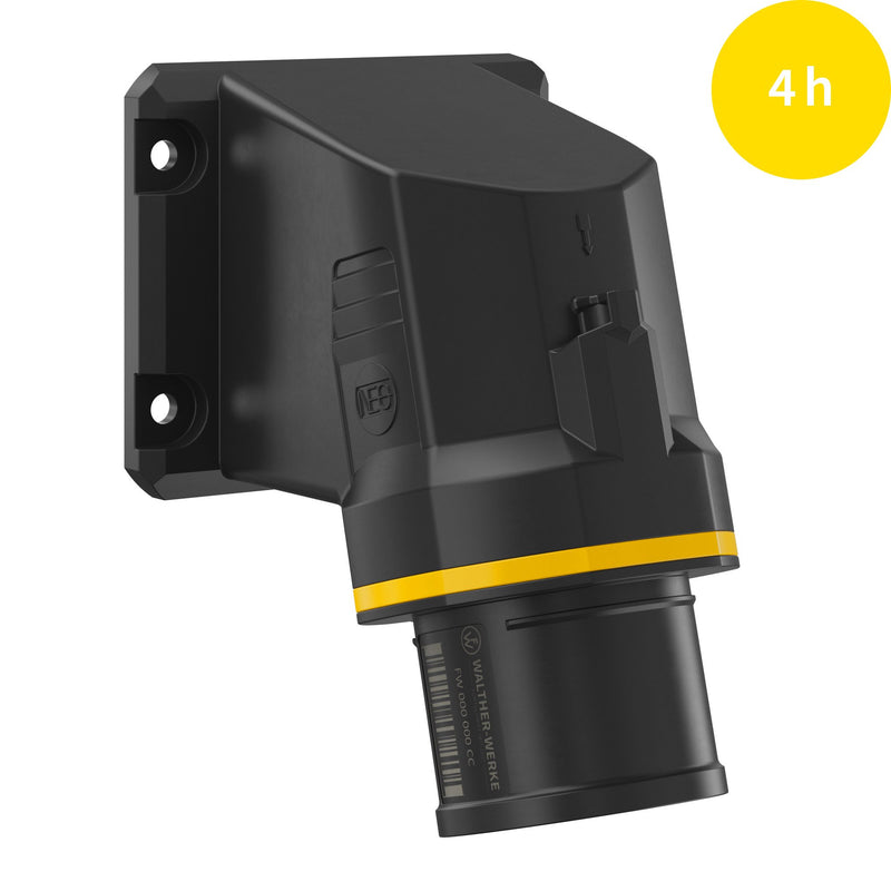 Walther Werke - CEE-Gerätestecker (IEC 60309) CEE NEO Anbaugerätestecker FW711404CC 16A 4P 4h IP54 − 5 Stück