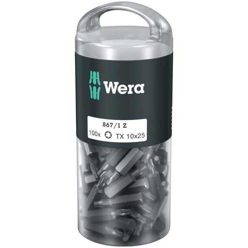 Wera - Bit-Set 6-rund Bit 072446(VE100) TX 10x25mm