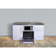 Stengel - Mini-Küche Miniküche Premiumline MPGSMSG160GSMWBreS Schiefergrau