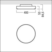 Zumtobel Group - Decken-/Wandleuchte LED-Rundleuchte ONDA2 D400 #42186632 4000K
