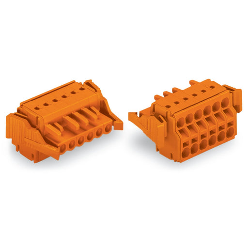 WAGO - Kabelsteckverbinder für Leiterplattensteckverbinder 2-Leiter-Federleiste 231-2314/037-000 CAGECLAMP,2,5mm²,or − 25 Stück