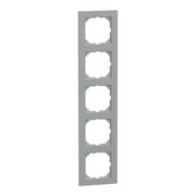 Merten - Abdeckrahmen Rahmen 5fach MEG4050-3660 aluminium