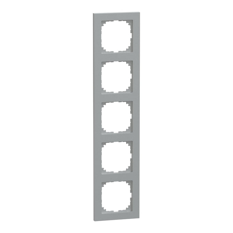 Merten - Abdeckrahmen Rahmen 5fach MEG4050-3660 aluminium