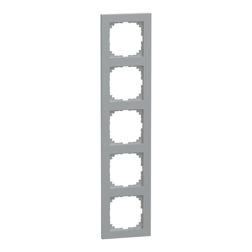 Merten - Abdeckrahmen Rahmen 5fach MEG4050-3660 aluminium